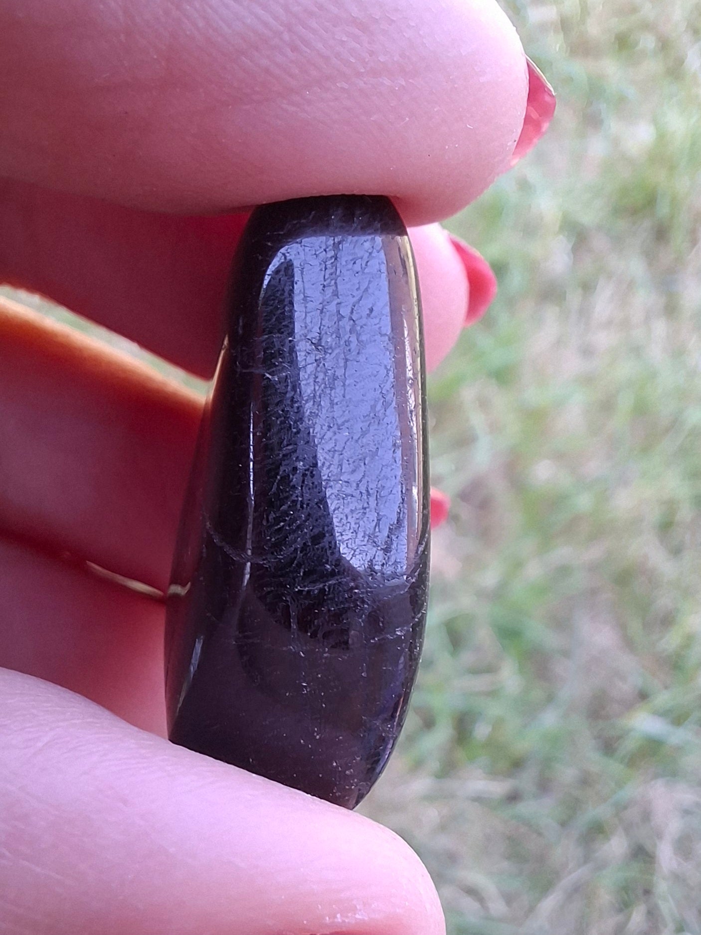 Black Tourmaline, Tumble Stone, Crystal (Ref: T220)