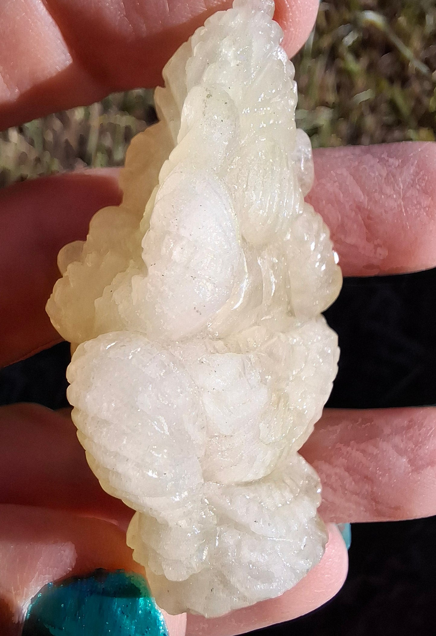 Libyan Desert Glass GANESHA craving, 31.21g, Tektite (Ref: Ganesha2)
