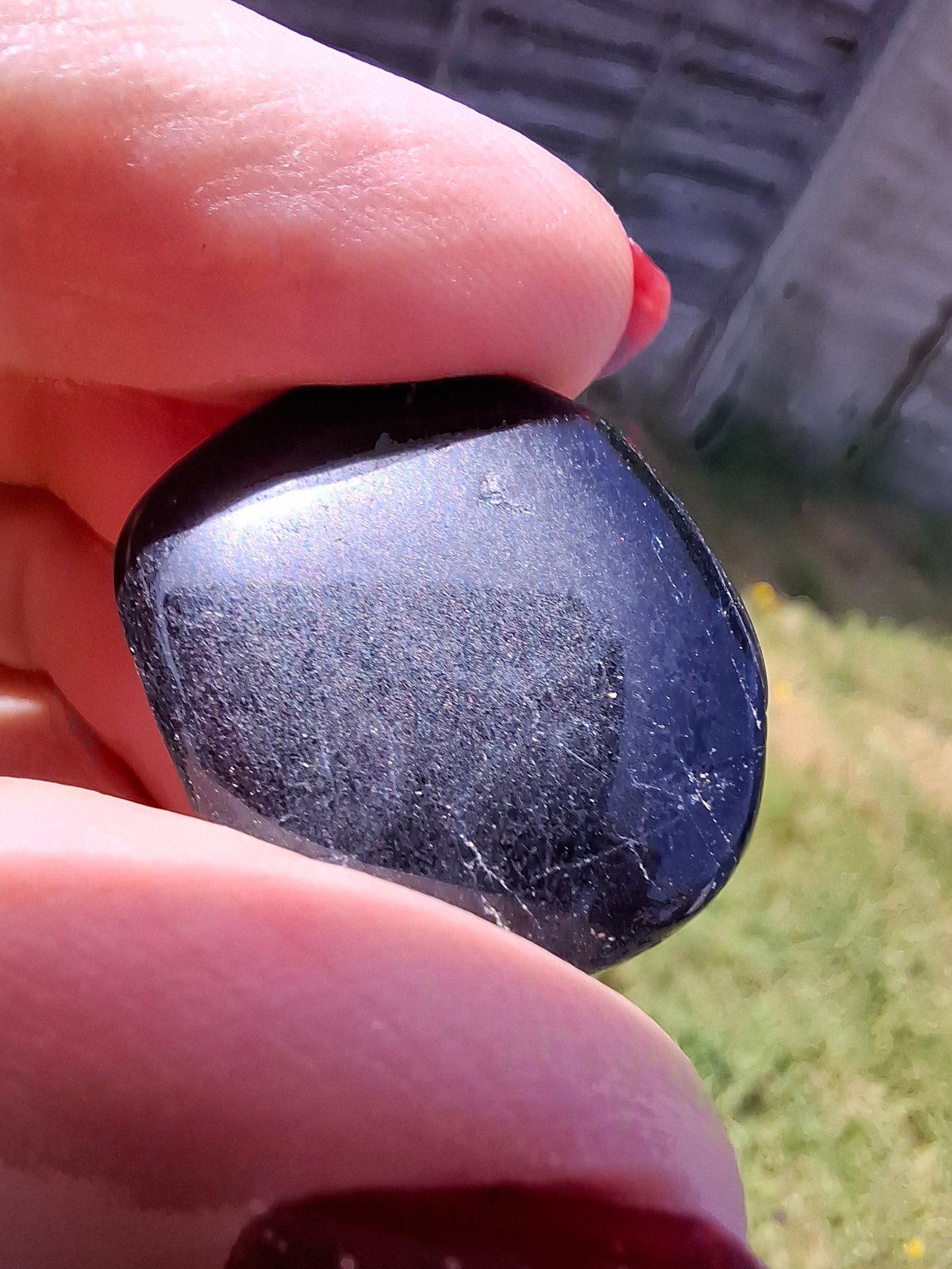 Black Tourmaline, Tumble Stone, Crystal (Ref: T218)