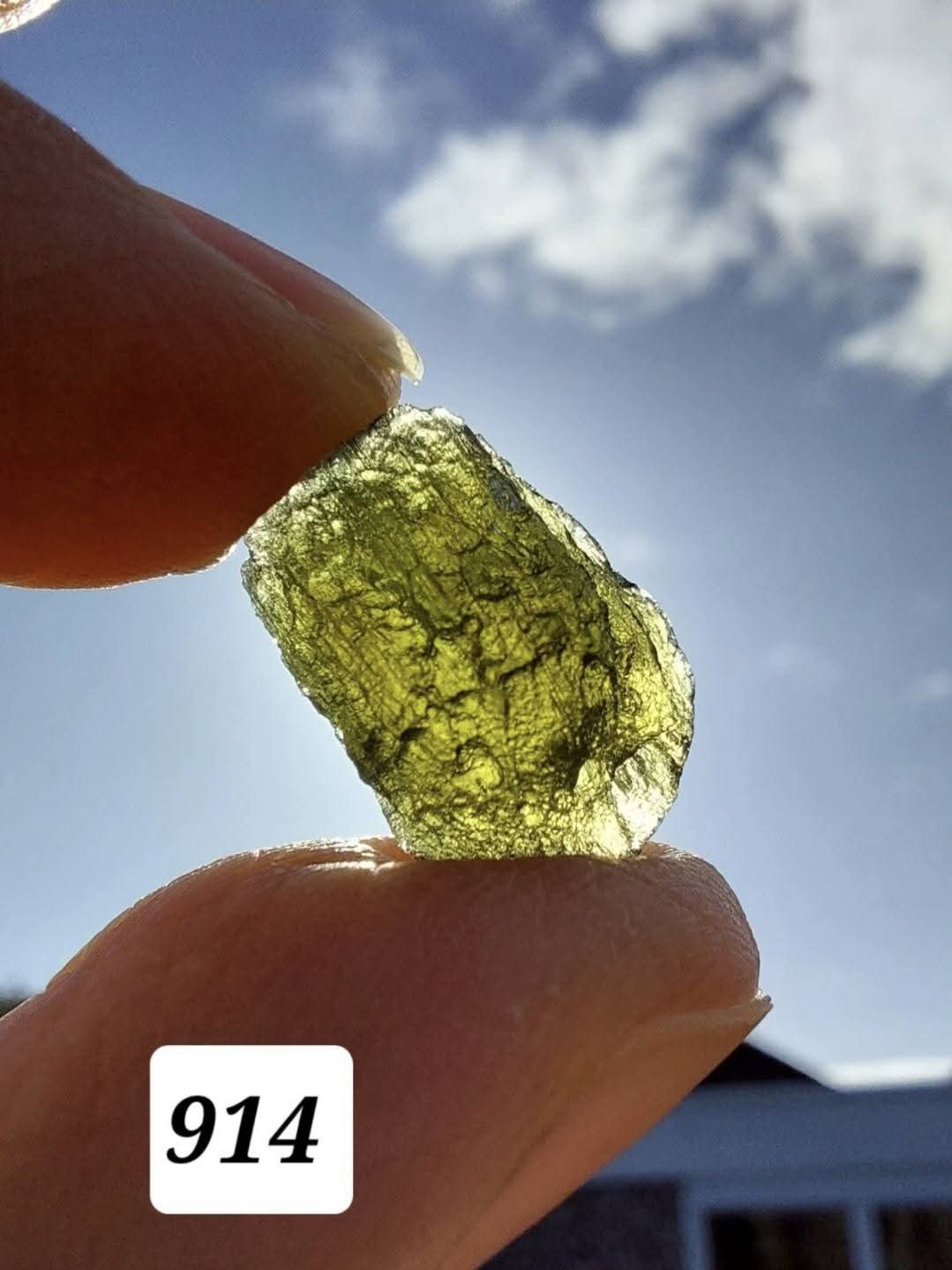 Moldavite Piece, 1.94g, Tektite (Ref: 914)