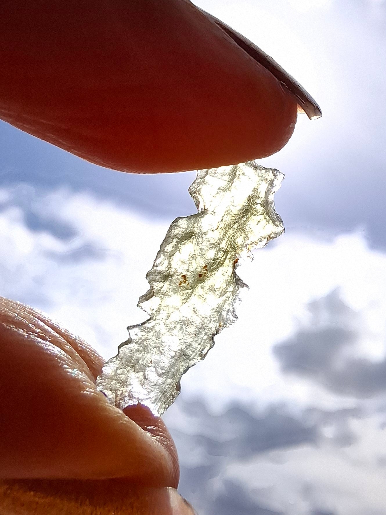 Moldavite Piece, 0.33g, Tektite (Ref: 1488)