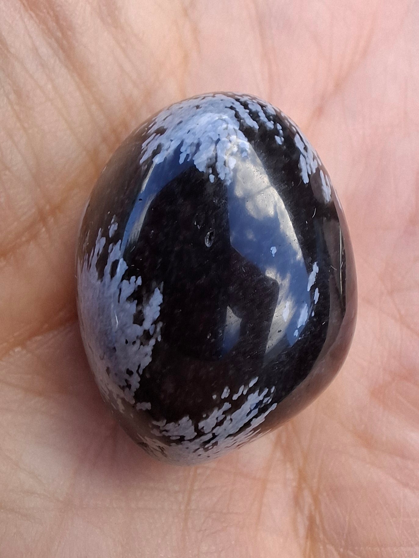 Snowflake Obsidian, Tumble Stone, Crystal (Ref: T98)
