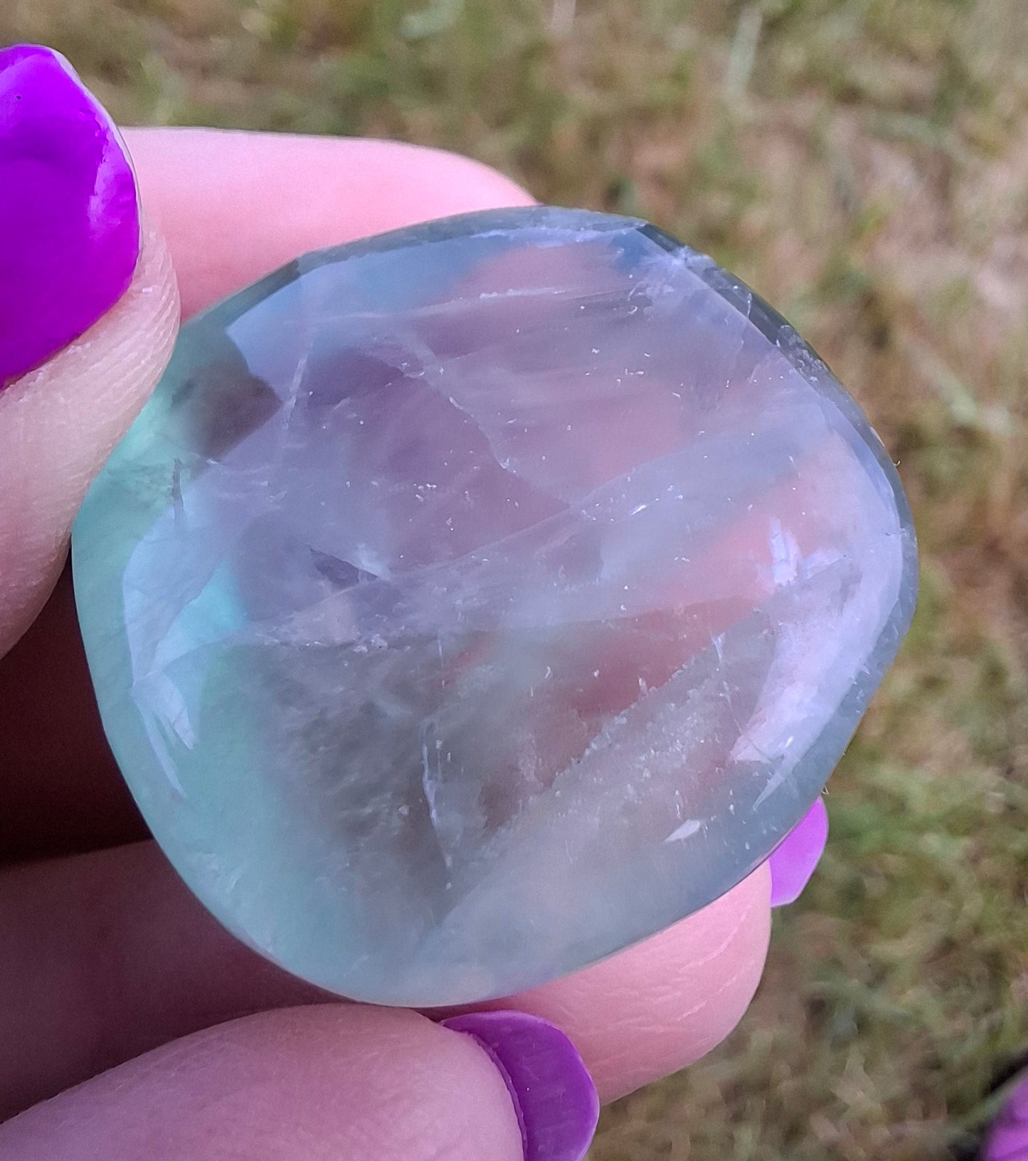 Fluorite, Tumble Stone, Crystal (Ref: T48)
