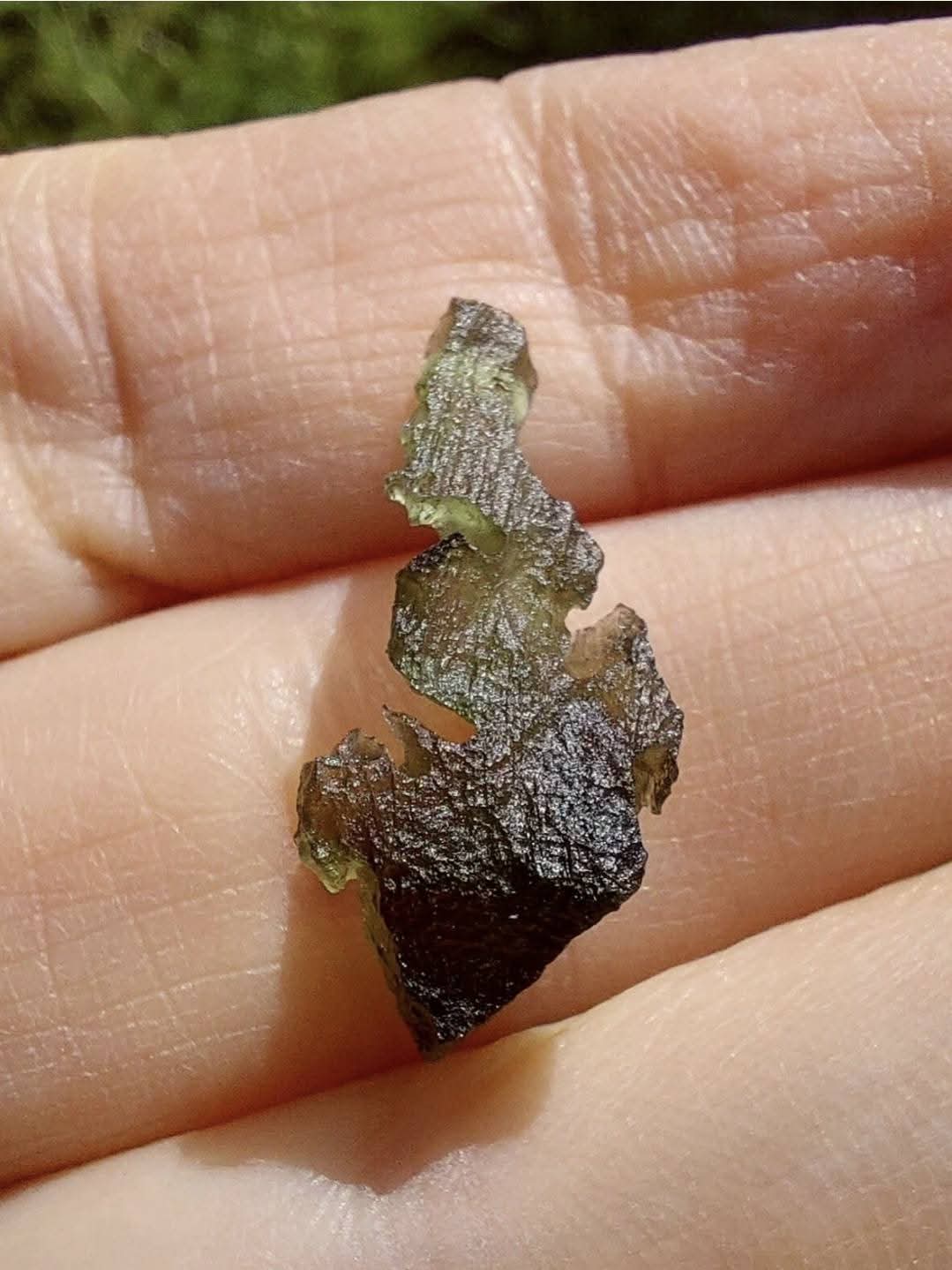 Moldavite Piece, 0.82g, Tektite (Ref: 922)