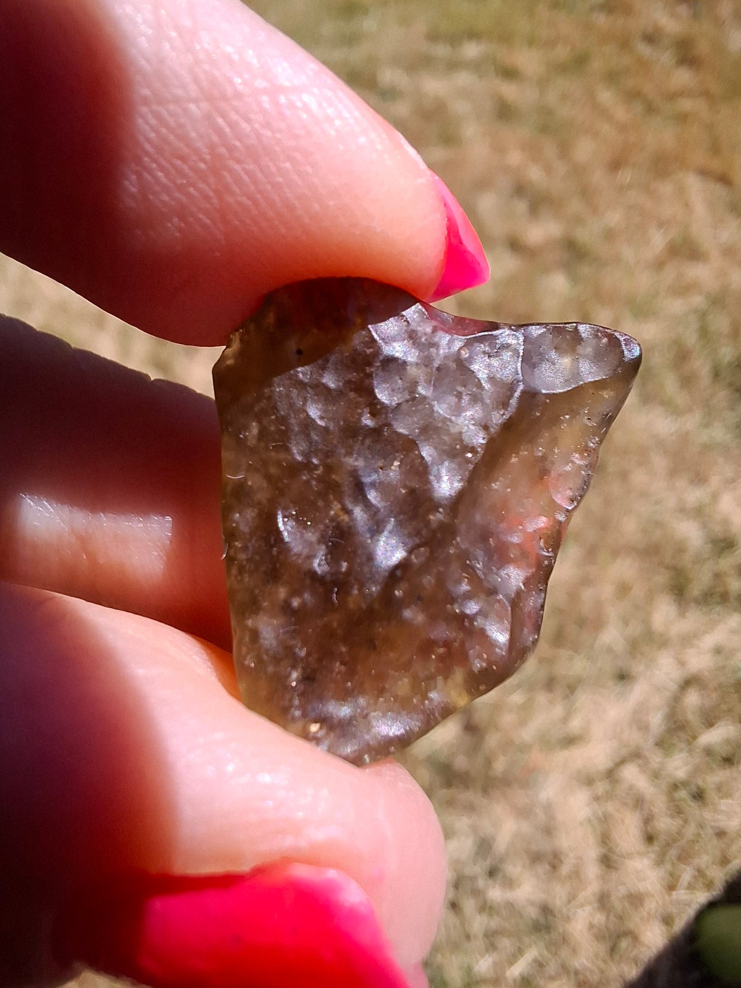 Libyan Desert Glass (darker) Piece, 3.40g, Tektite (Ref: L1362)