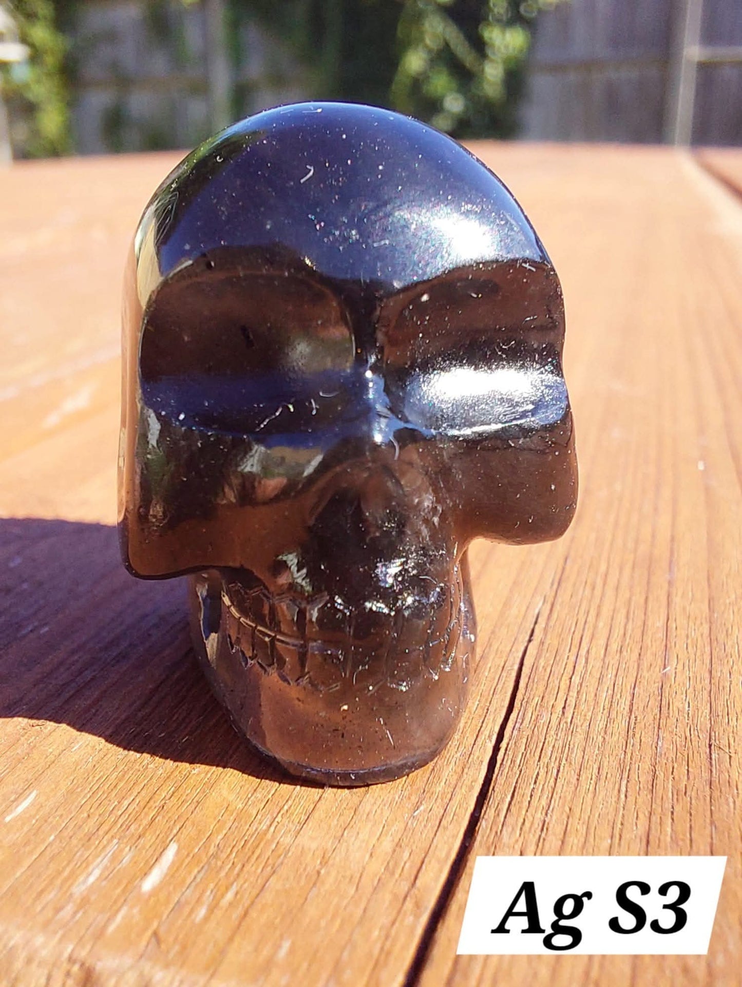 Agni Manitite SKULL Carving, 13.06g, Crystal (Ref: Ag S3)
