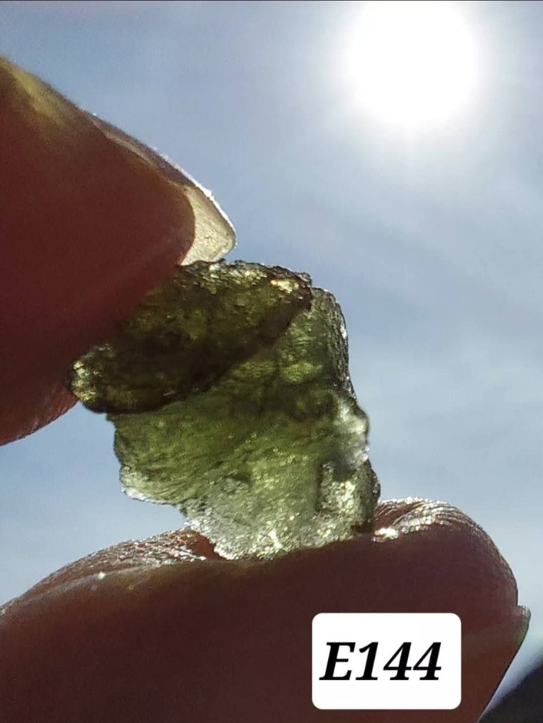 Moldavite Piece, 0.58g, Tektite (Ref: E144)
