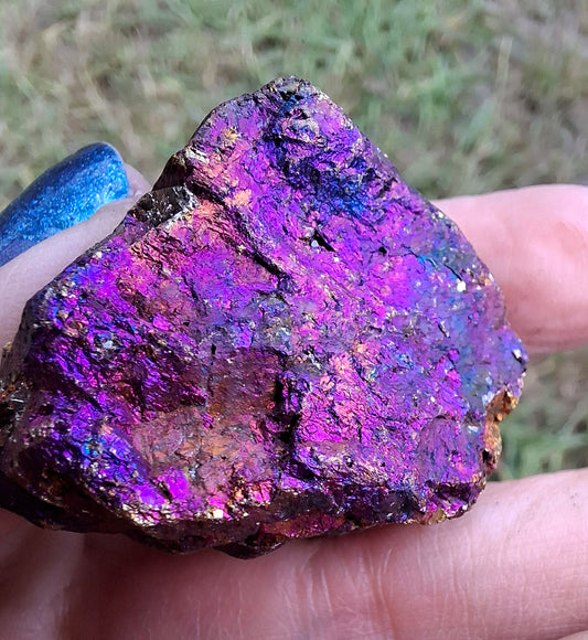 Natural Peacock Ore/Chalcopyrite, Crystal (Ref: NPO1)