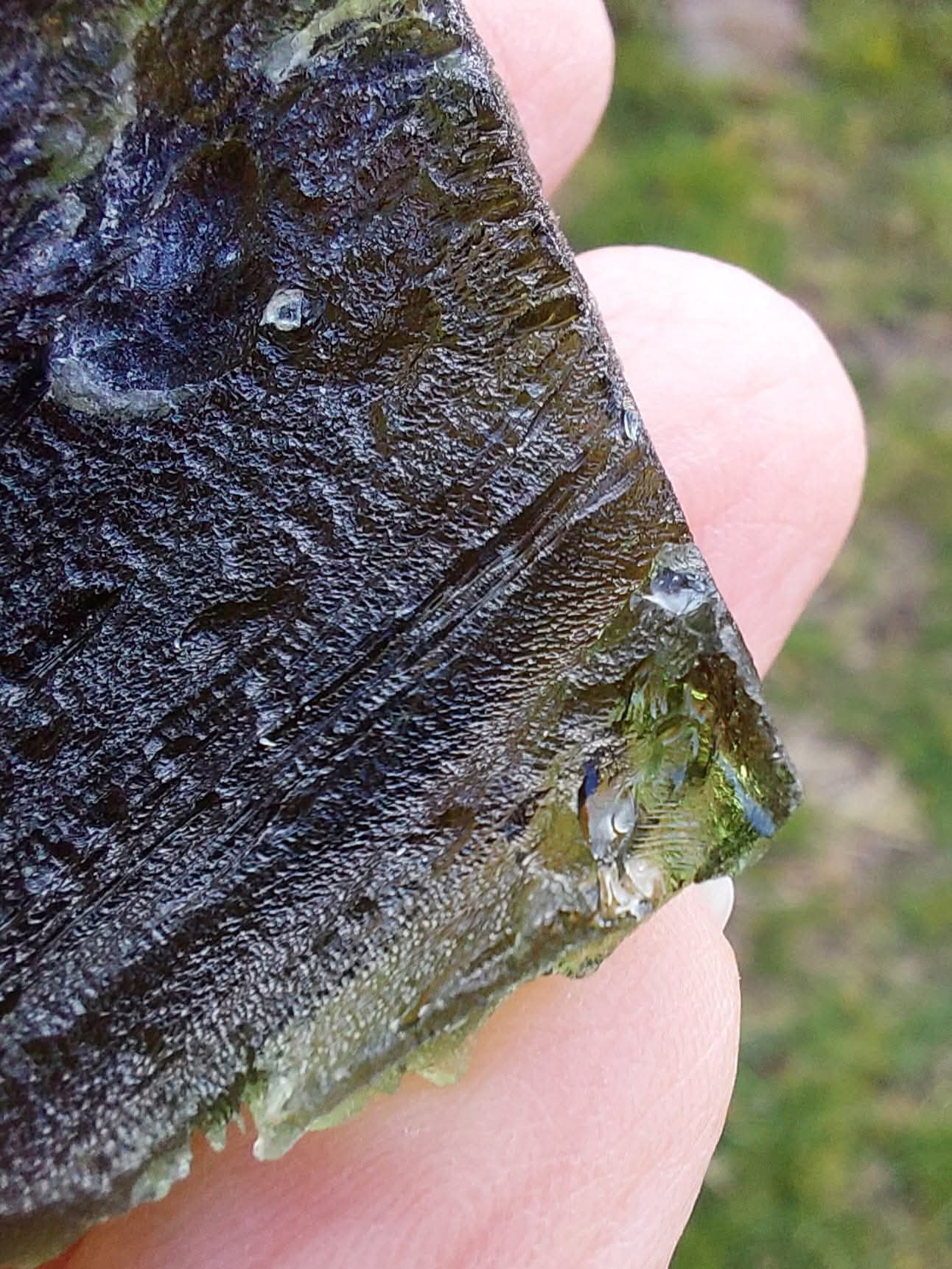 Moldavite Piece, NOVA HOSPODA, 18.15g, Tektite (Ref: 1041)