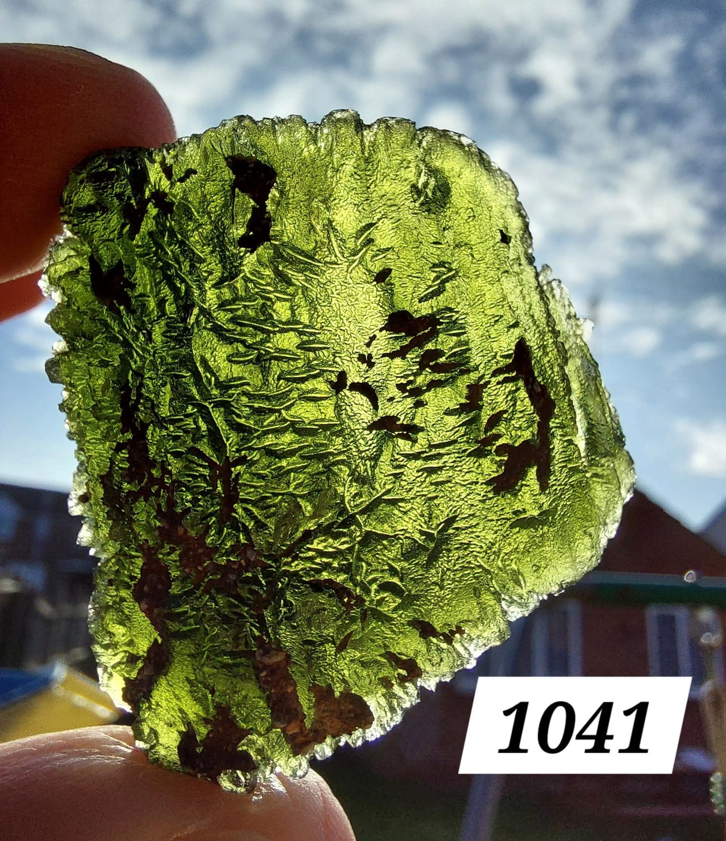 Moldavite Piece, NOVA HOSPODA, 18.15g, Tektite (Ref: 1041)