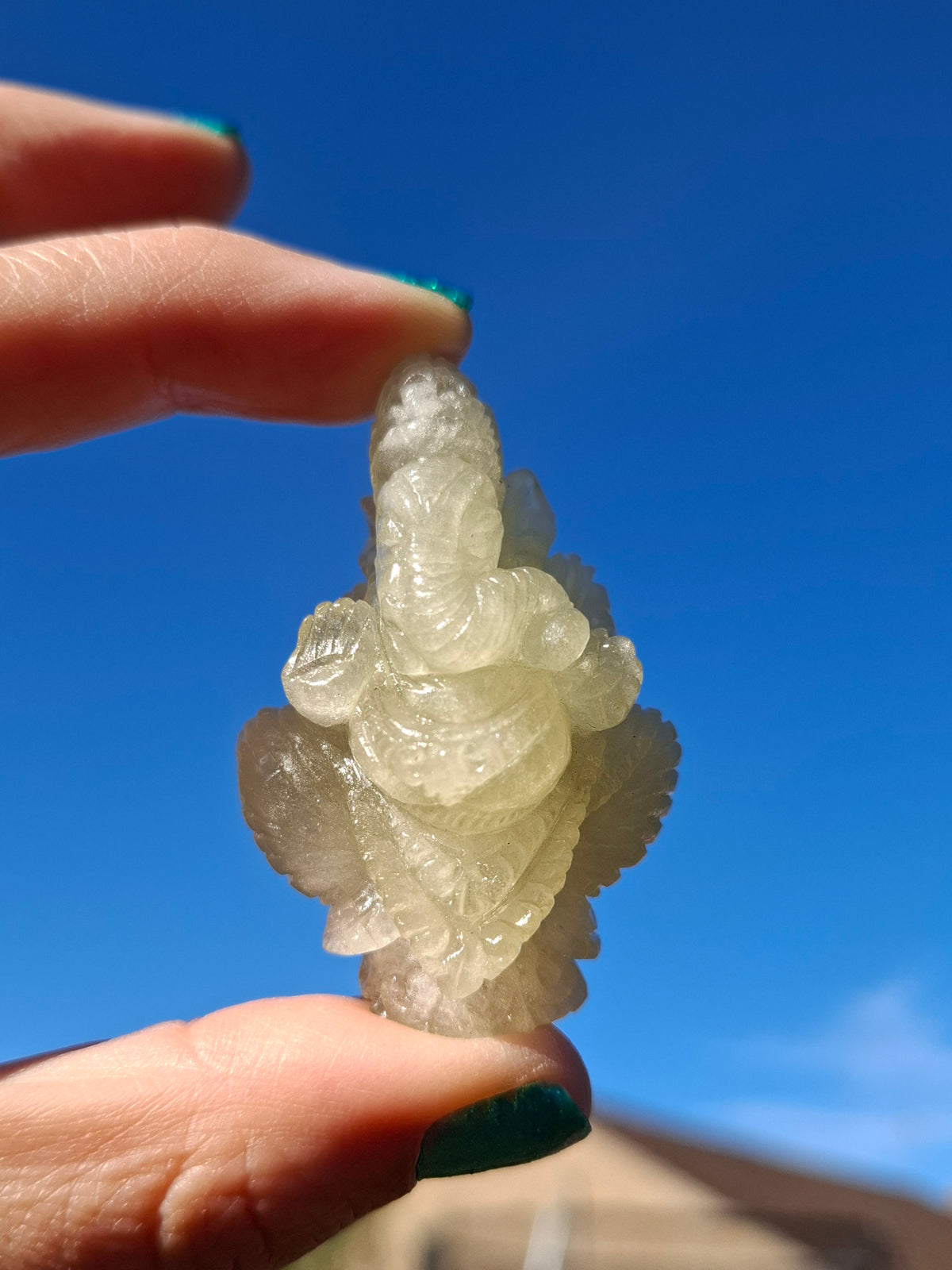 Libyan Desert Glass GANESHA craving, 31.21g, Tektite (Ref: Ganesha2)