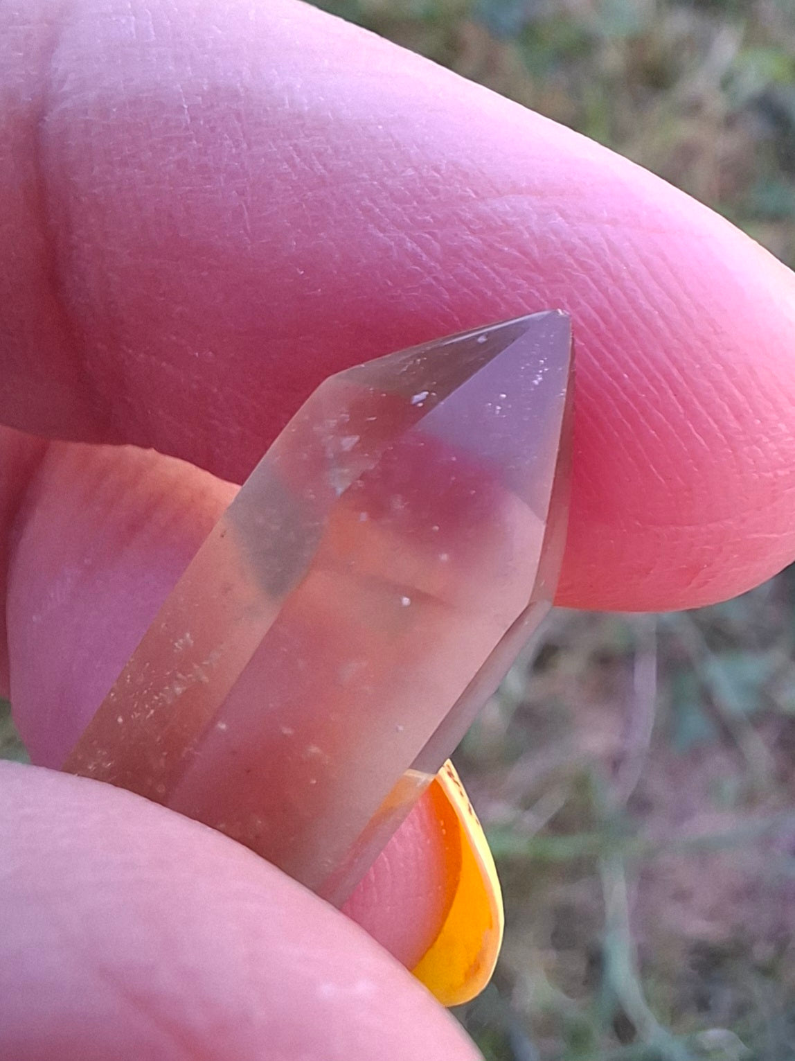 Libyan Desert Glass DT Carving, 4.57g, Tektite (Ref: LDT8)