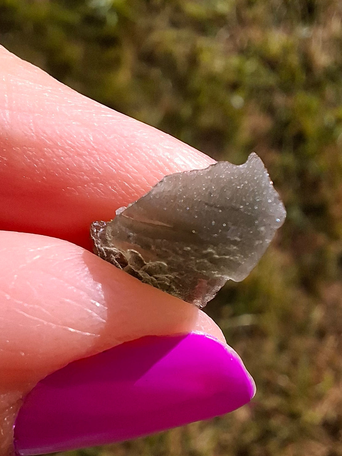 Moldavite Piece, 0.79g, Tektite (Ref: 1441)