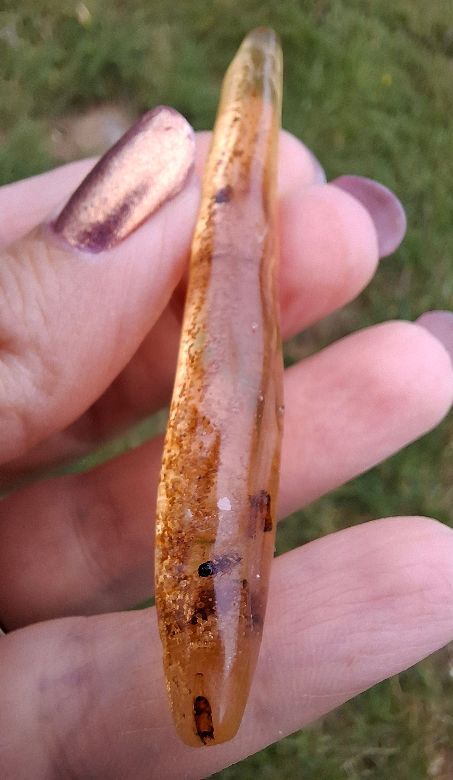 Copal Young Amber with INSECTS inside, 5.46g, Fossil (Ref: CA36)
