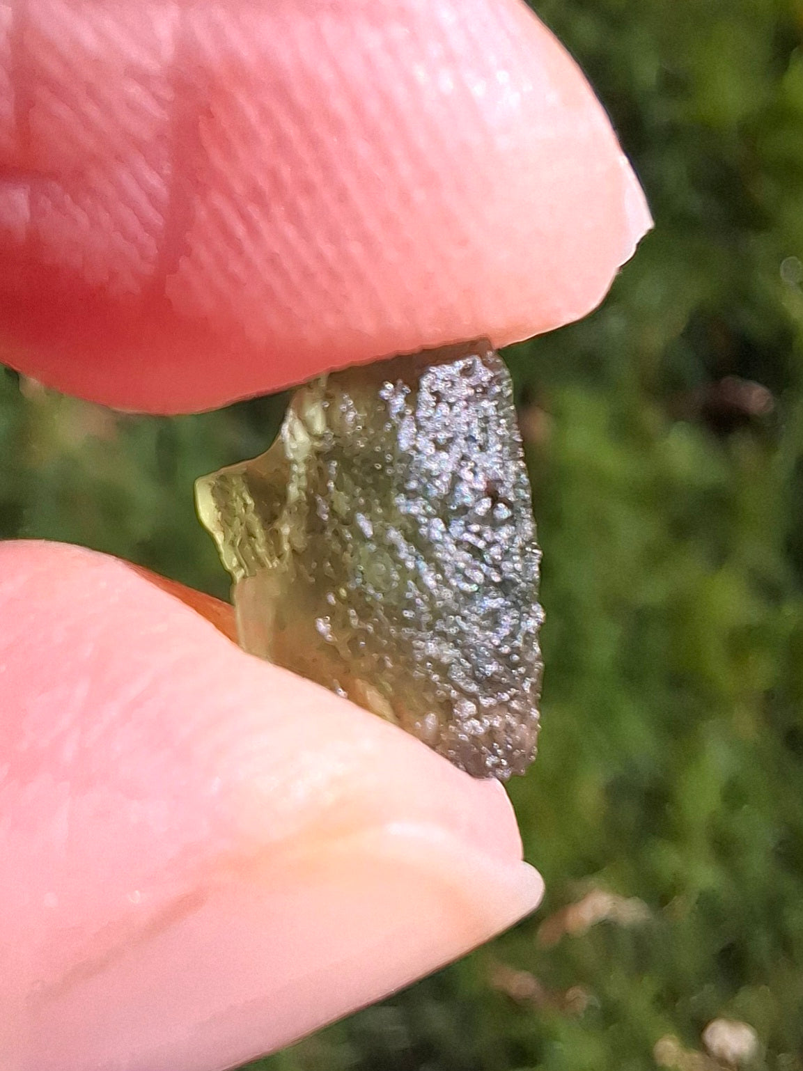 Moldavite Small Piece. 0.35g, Tektite (Ref: 1329)