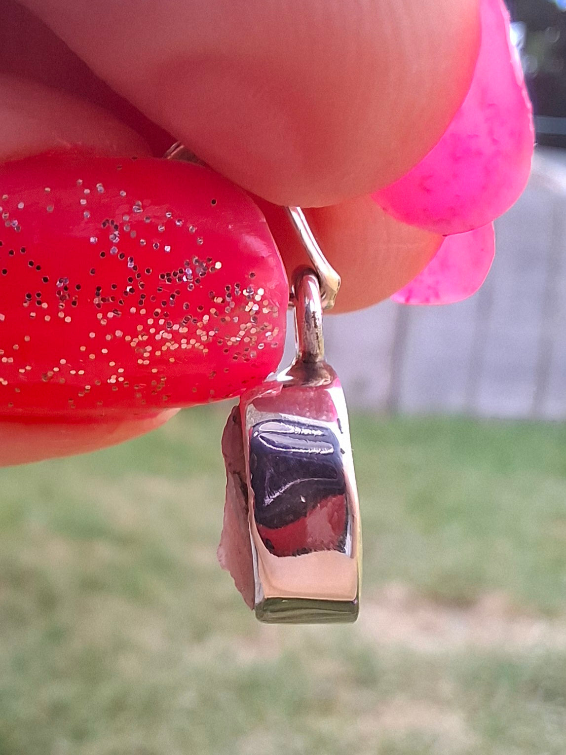 Pink Tourmaline Pendant, 925 Silver, Crystal (Ref: PT82)