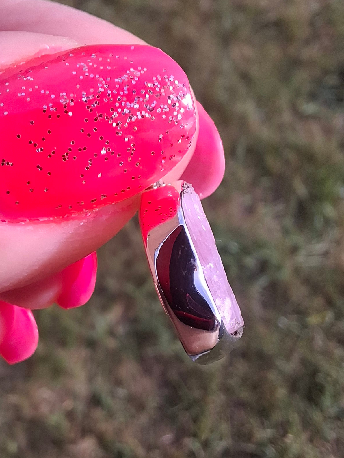 Pink Tourmaline Pendant, 925 Silver, Crystal (Ref: PT69)