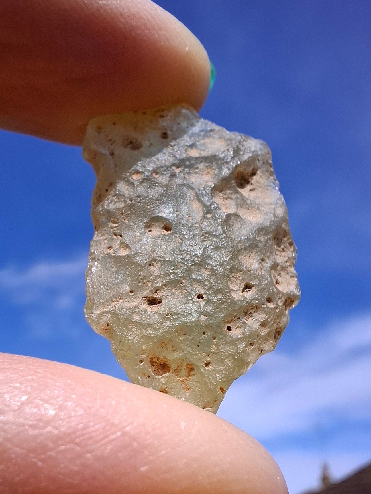 Libyan Desert Glass Piece 6.33g, Tektite