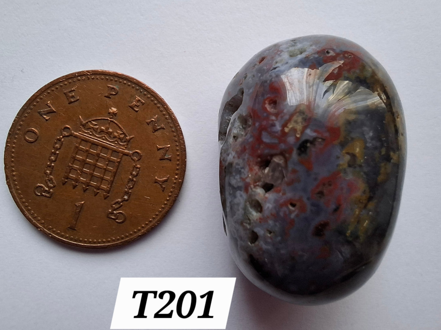 Ocean Jasper, Tumble Stone, Crystal (Ref: T201)