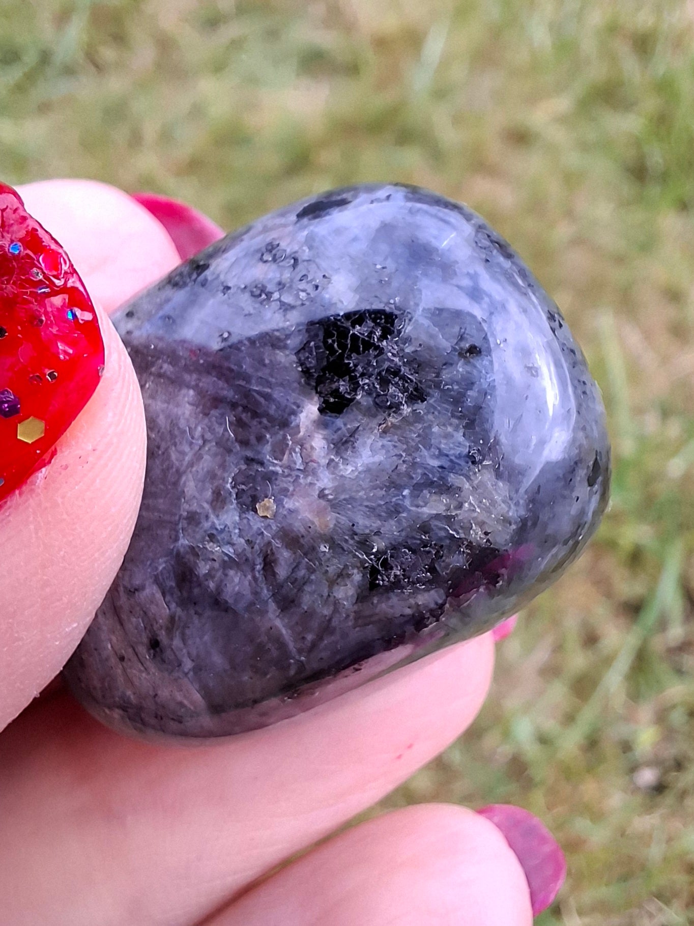 Larvikite, Tumble Stone, Crystal (Ref: T126)