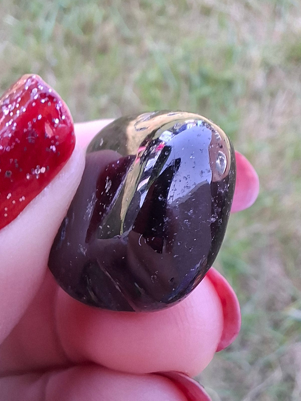 Black Tourmaline, Tumble Stone, Crystal (Ref: T215)