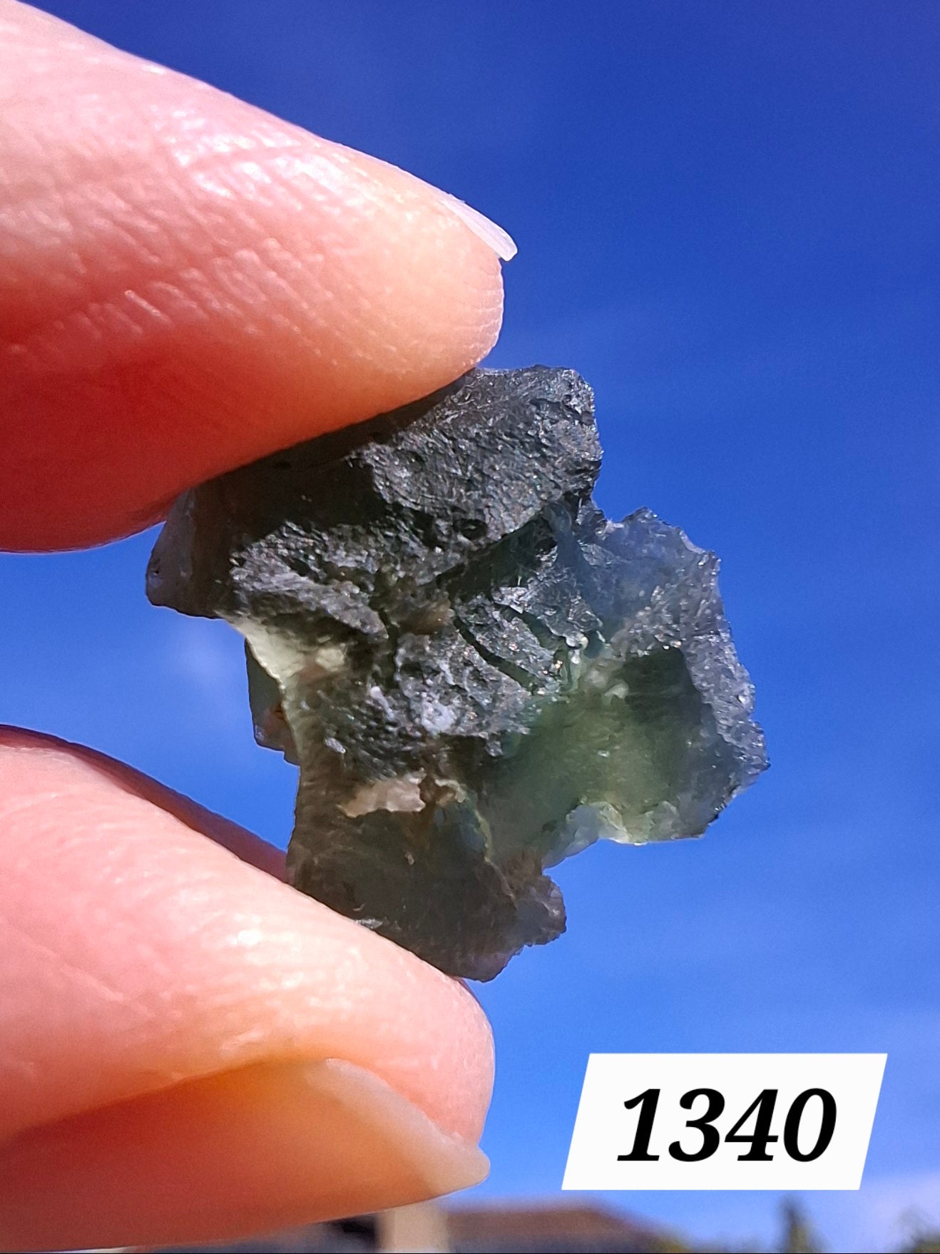 Moldavite Piece, 1.90g, Tektite (Ref: 1340)