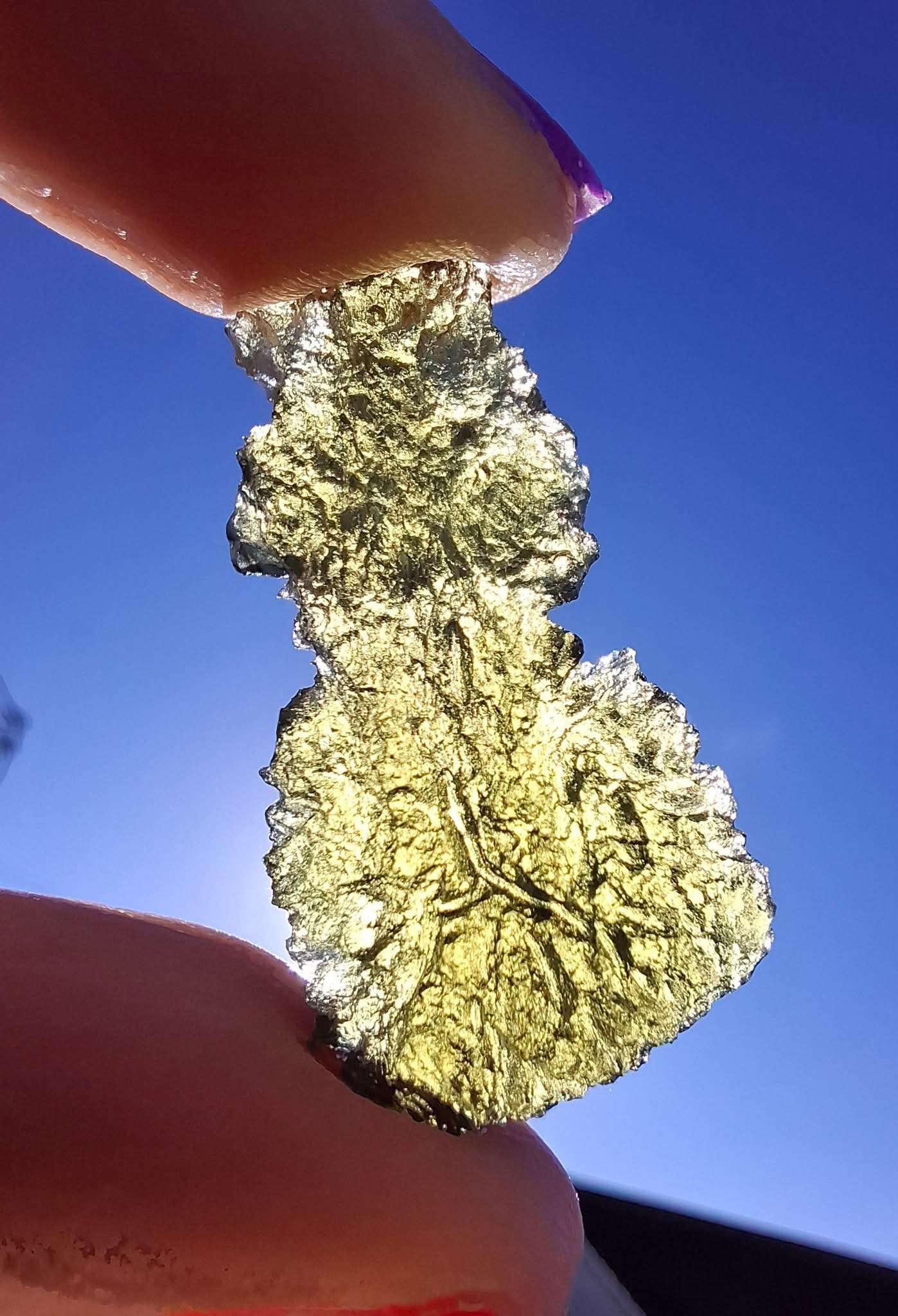 Moldavite Piece, PARYZ, 3.65g, Tektite (Ref: 1299)