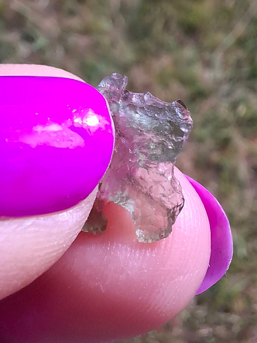 Moldavite small Piece, 0.30g, Tektite (Ref: 1437)