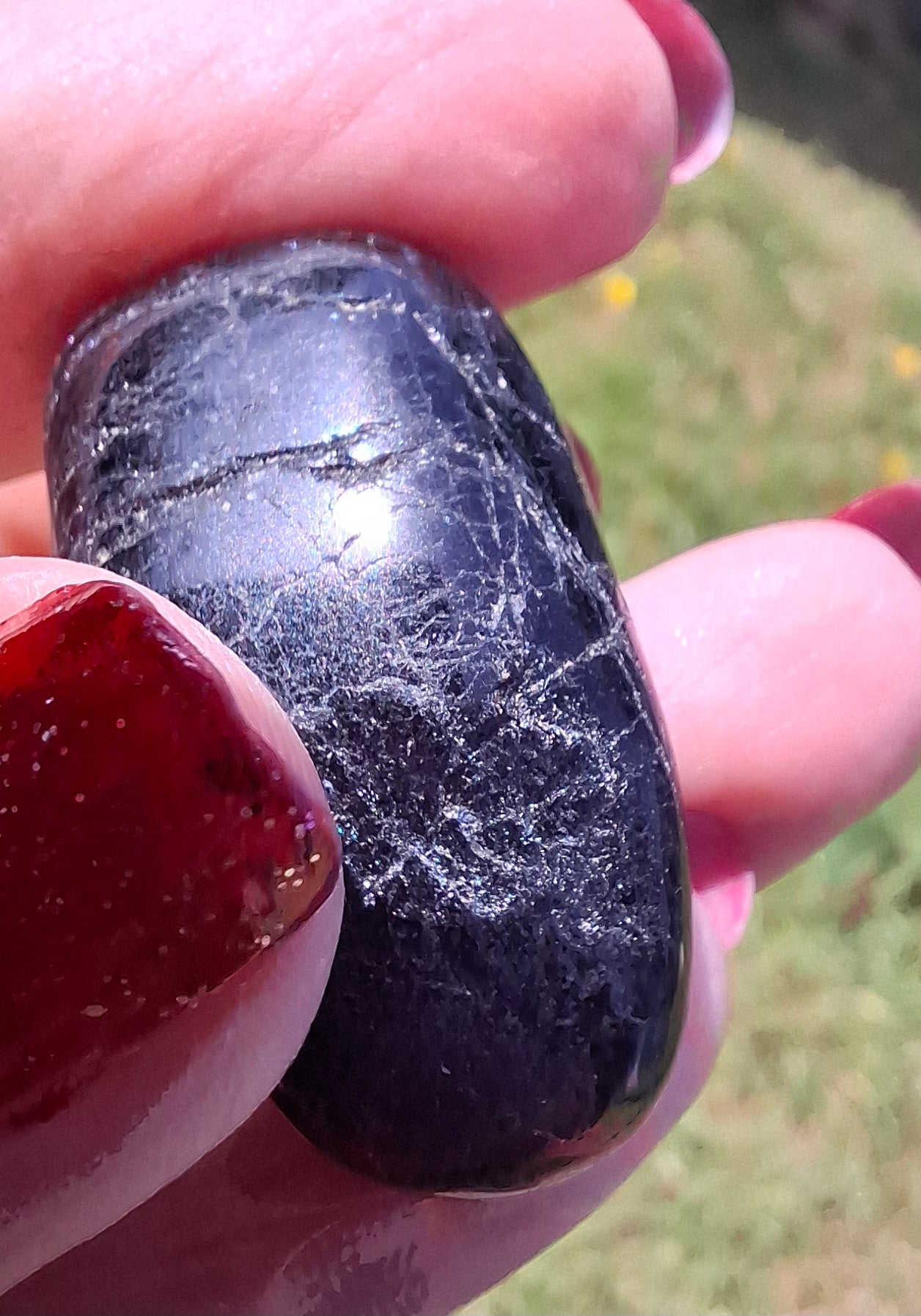 Black Tourmaline, Tumble Stone, Crystal (Ref: T216)