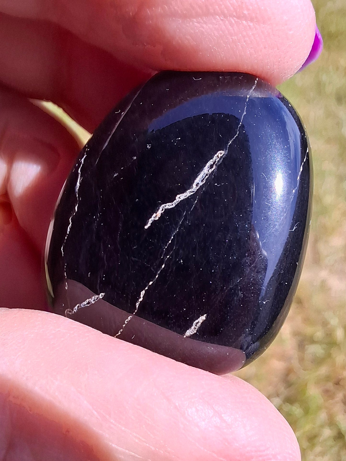 Blue Tigers Eye, Tumble Stone, Crystal (Ref: T22)