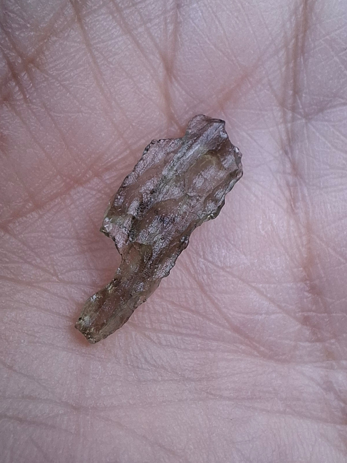 Moldavite small Piece, 0.27g, Tektite (Ref: 1433)