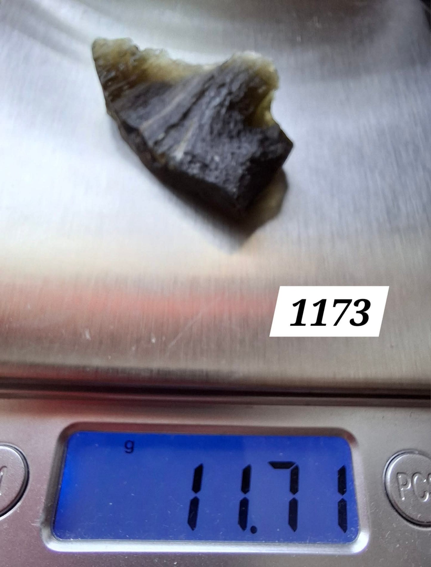Moldavite Piece, JAKULE, 11.71g, Tektite (Ref: 1173)