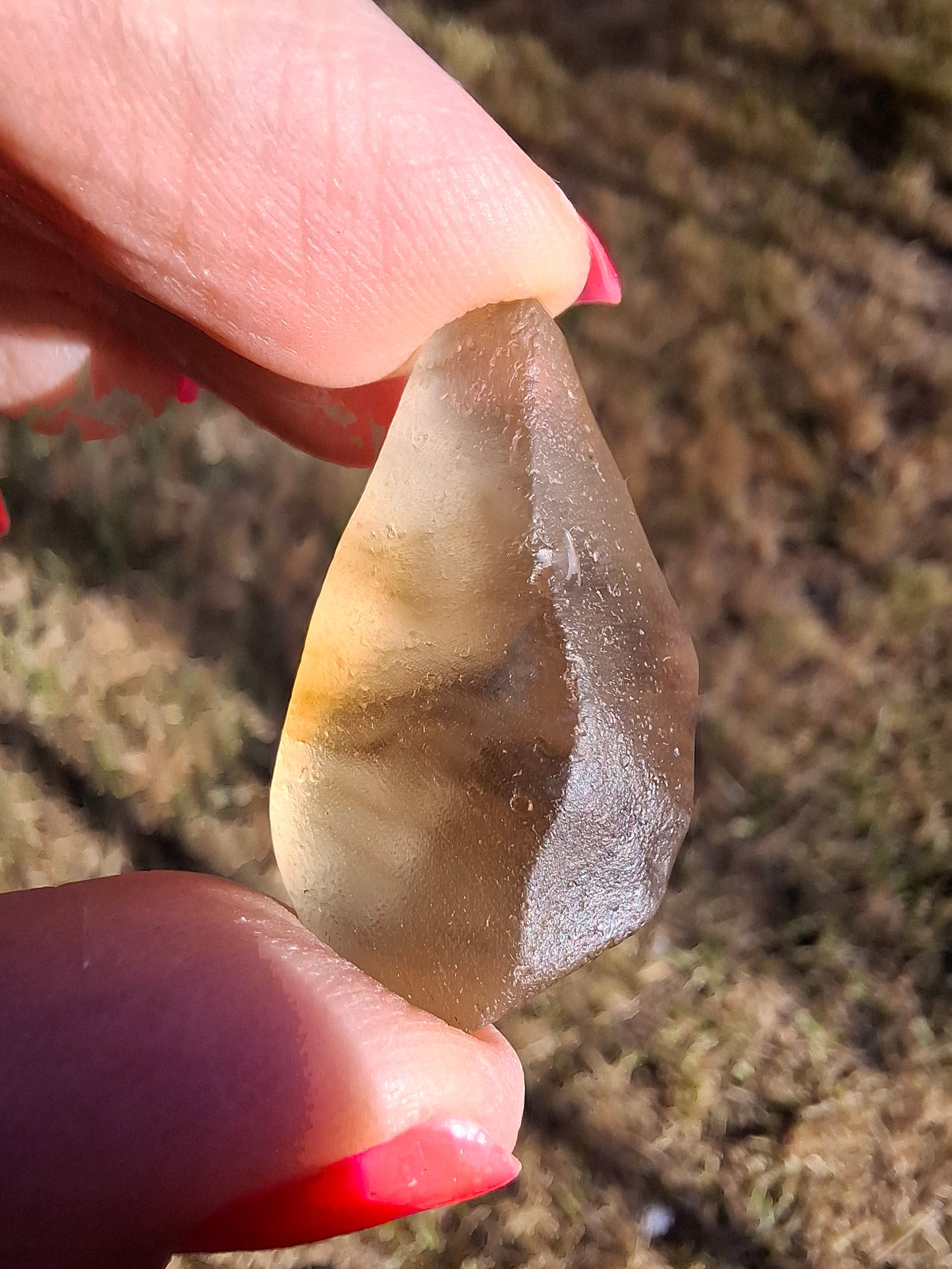 Libyan Desert Glass (darker) Piece, 7.38g, Tektite (Ref: L1375)