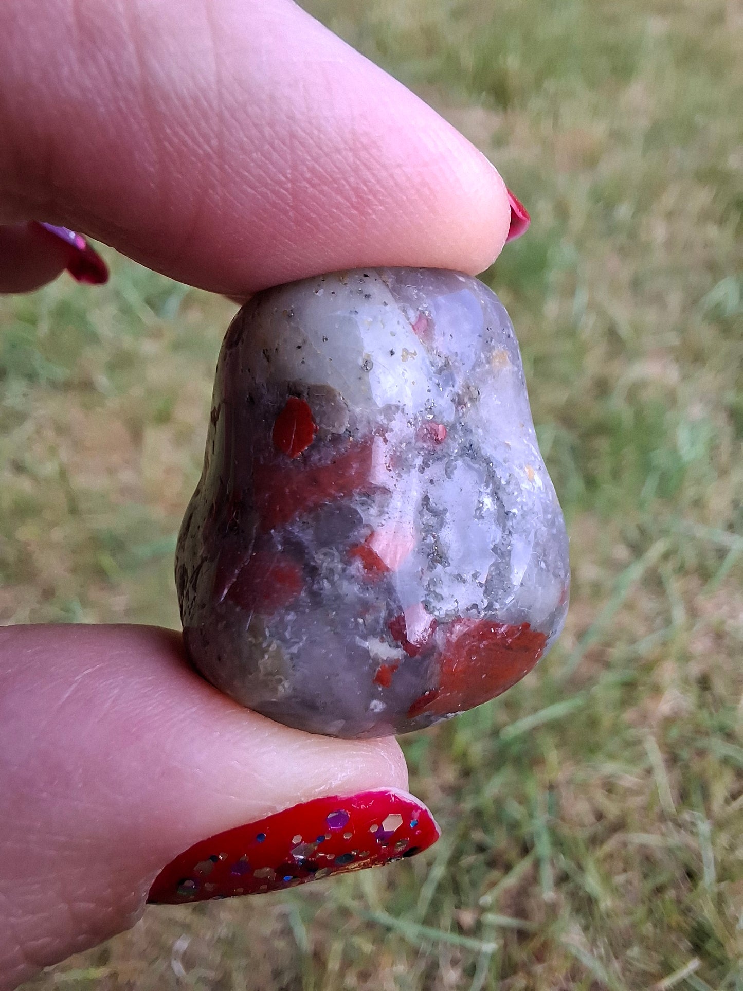 African Blood Stone, Tumble Stone, Crystal (Ref: T175)