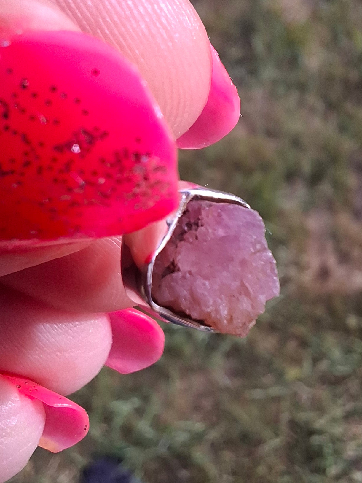 Pink Tourmaline Pendant, 925 Silver, Crystal (Ref: PT79)