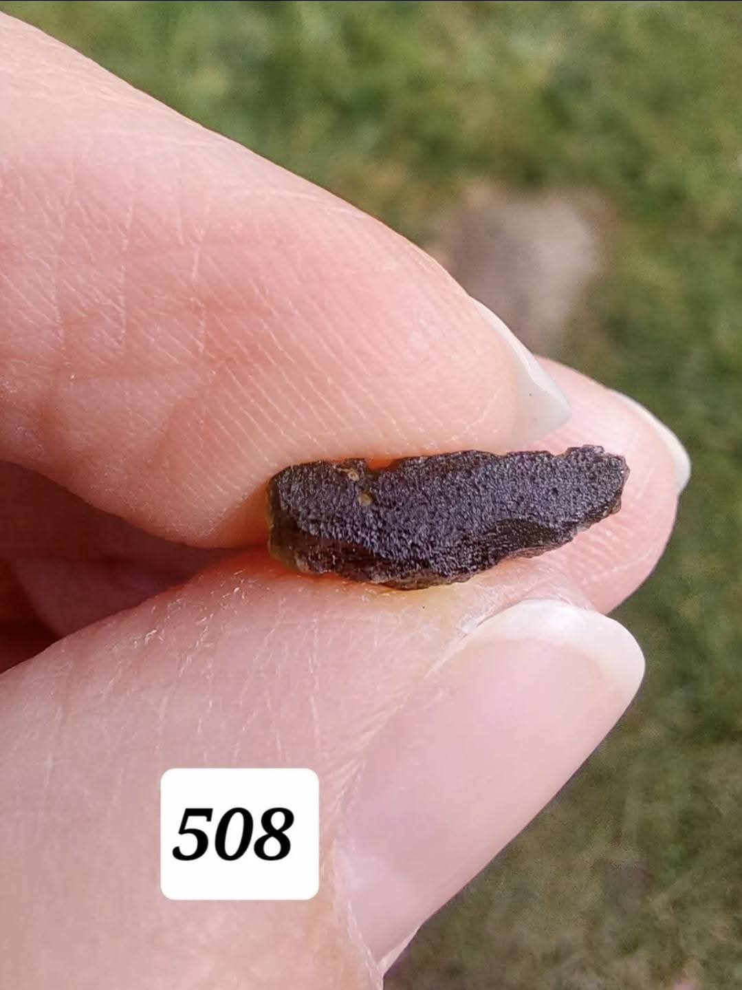 Moldavite Piece, 0.72g, Tektite (Ref: 508)