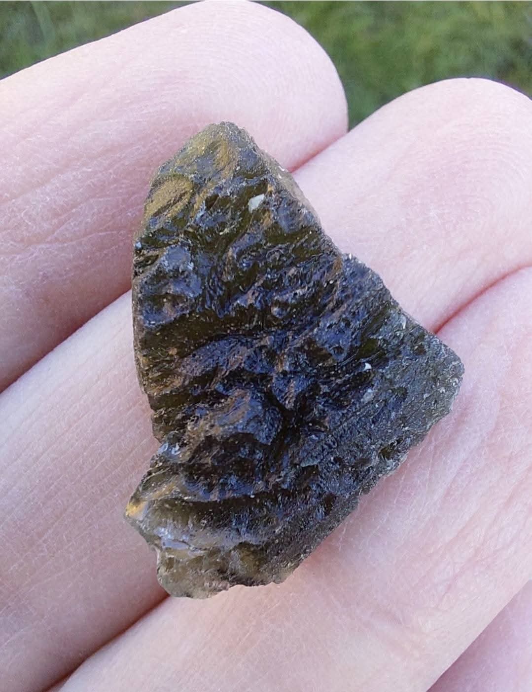 Moldavite Piece, CHLUM, 3.51g, Tektite (Ref: 1053)