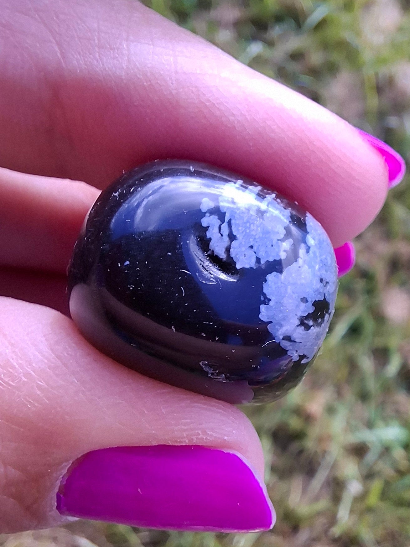 Snowflake Obsidian, Tumble Stone, Crystal (Ref: T100)