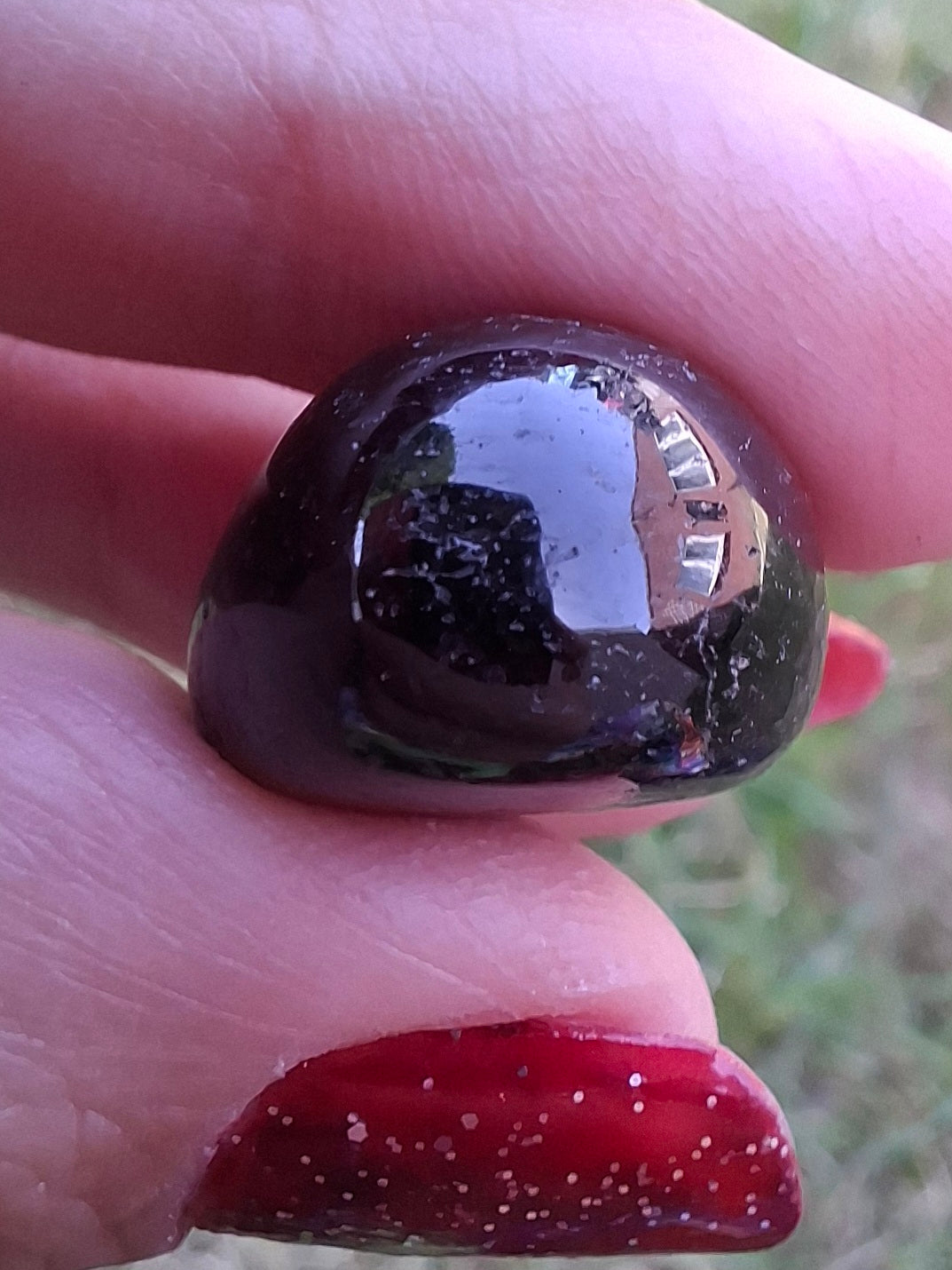 Black Tourmaline, Tumble Stone, Crystal (Ref: T223)