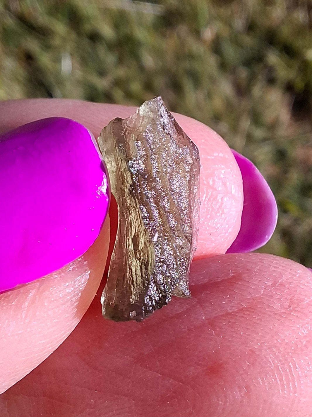 Moldavite Piece, 0.49g, Tektite (Ref: 1452)