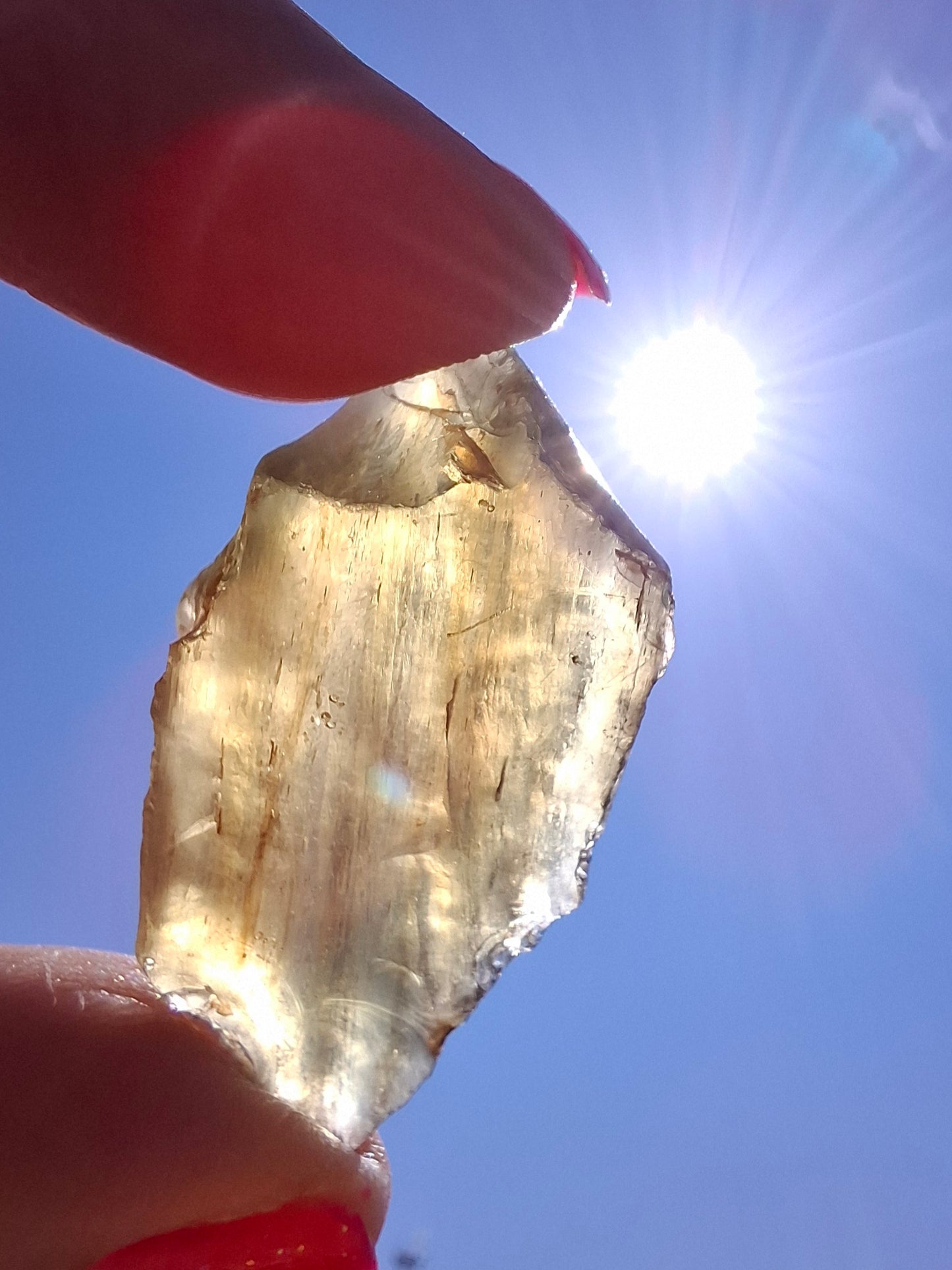 Libyan Desert Glass (darker) Piece, 8.34g, Tektite (Ref: L1370)