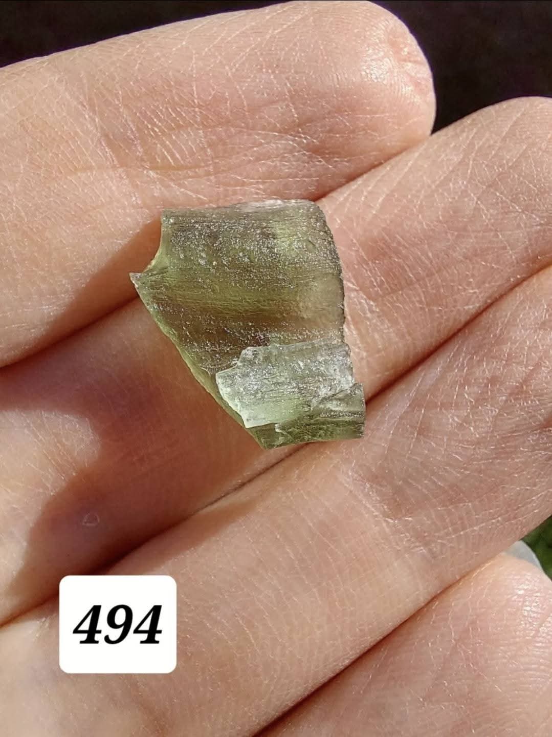 Moldavite Piece, 0.94g, Tektite (Ref: 494)