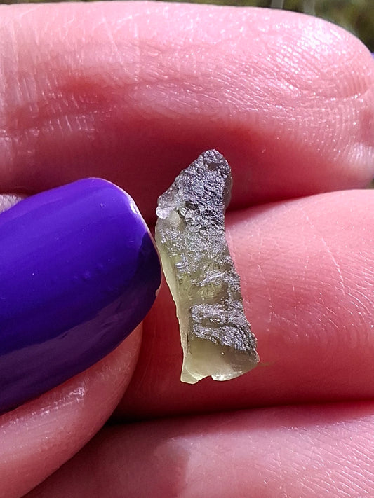 Moldavite Piece, 0.40g, Tektite (Ref: 1487)