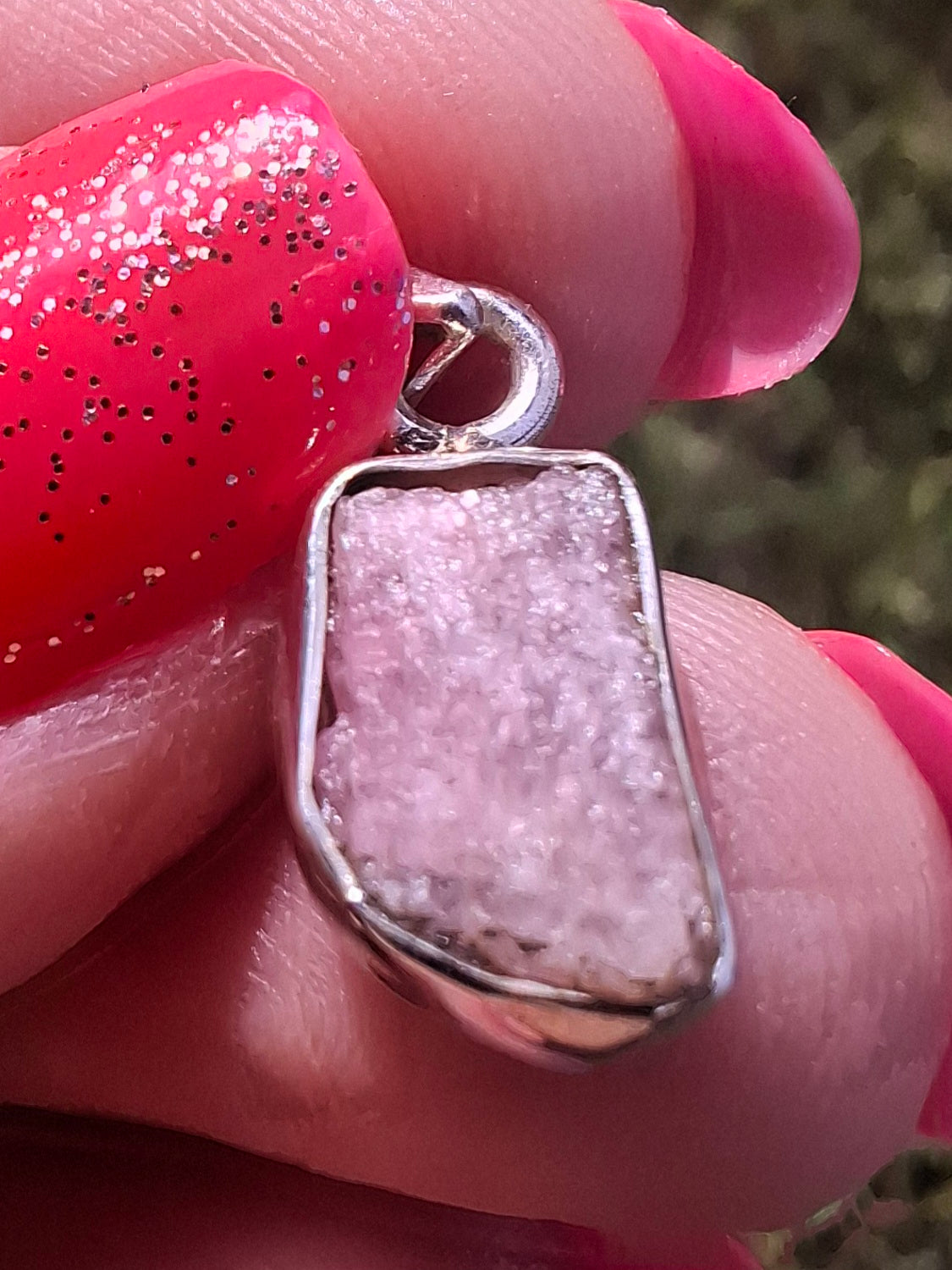 Pink Tourmaline Pendant, 925 Silver, Crystal (Ref: PT41)