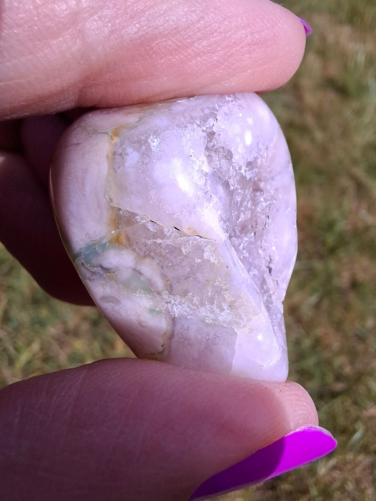 Flower Agate, Tumble Stone, Crystal (Ref: T74)