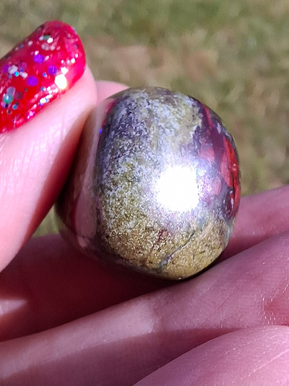 Dragons Blood Jasper, Tumble Stone, Crystal (Ref: T110)