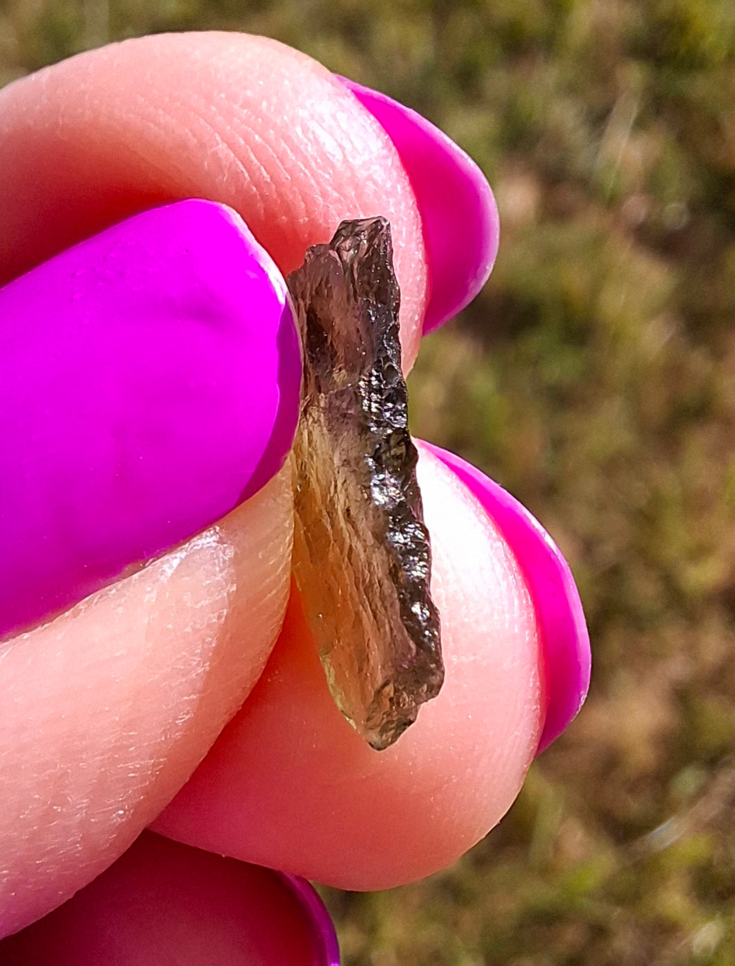 Moldavite small Piece, 0.39g. Tektite (Ref: 1430)
