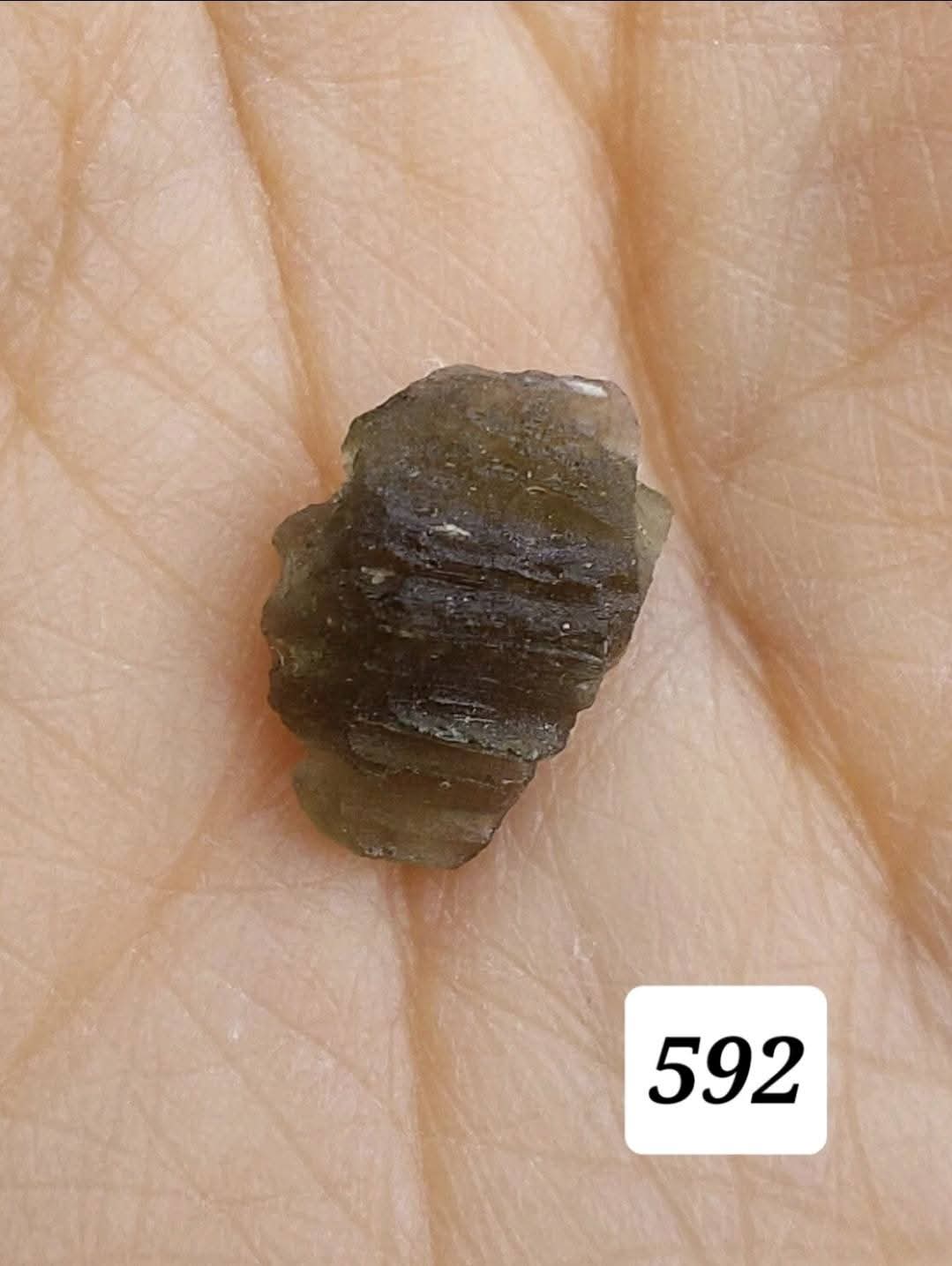 Moldavite Piece, 0.57g, Tektite (Ref: 592)