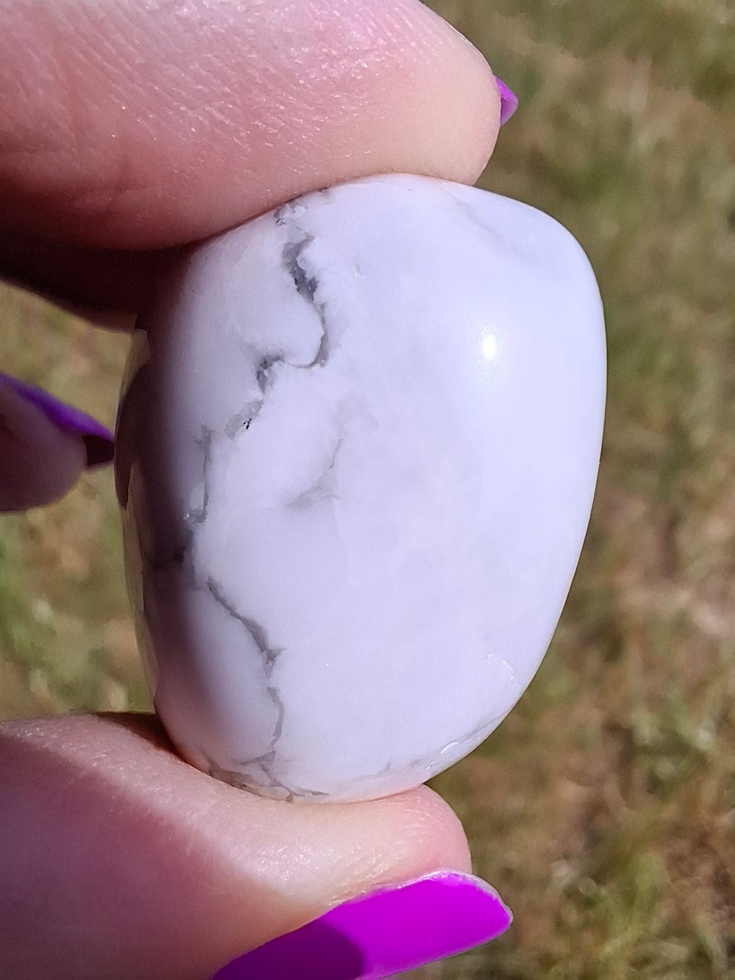 Howlite, Tumble Stone, Crystal (Ref: T39)