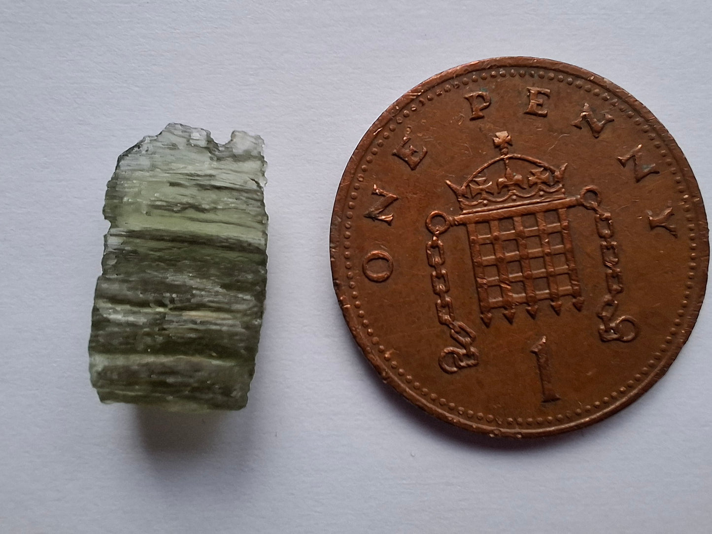 Moldavite Piece, 0.72g, Tektite (Ref: 1438)